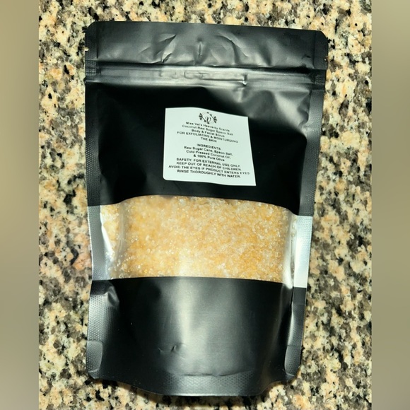 Coconut Raw Sugar Epson Salt Body & Facial Scrub EXFOLIATING & MOISTURIZING - Picture 3 of 4